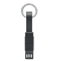 PORTACHIAVI CON CAVO RICARICA 4 IN 1